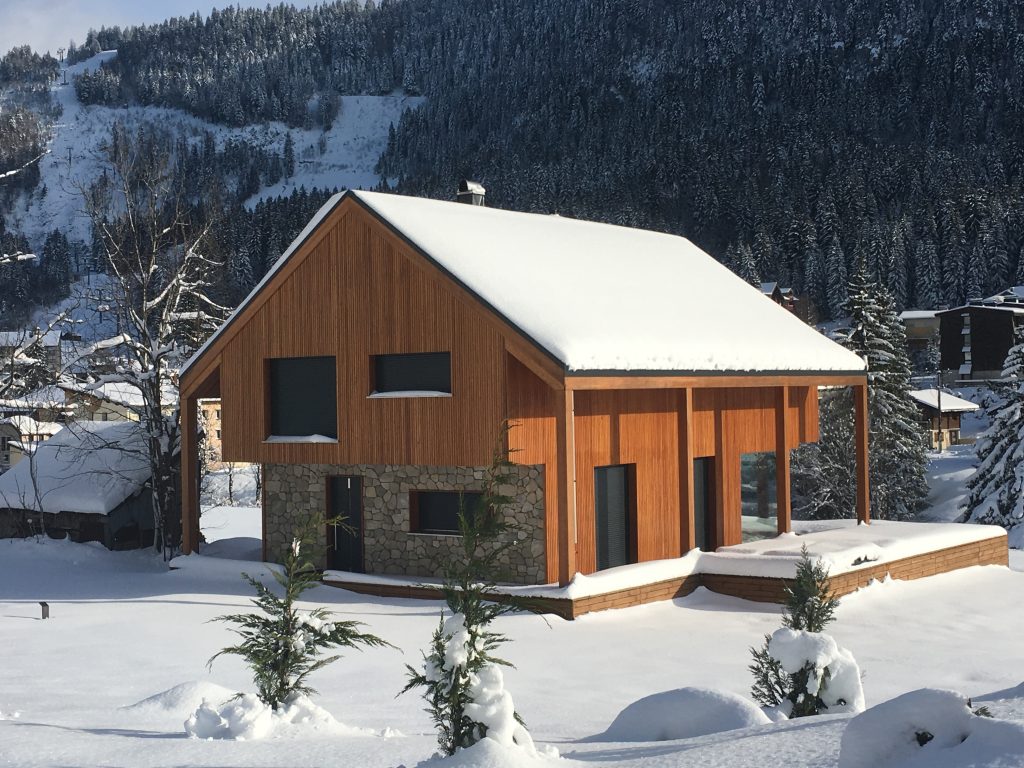 Wooden house near the French-Swiss border